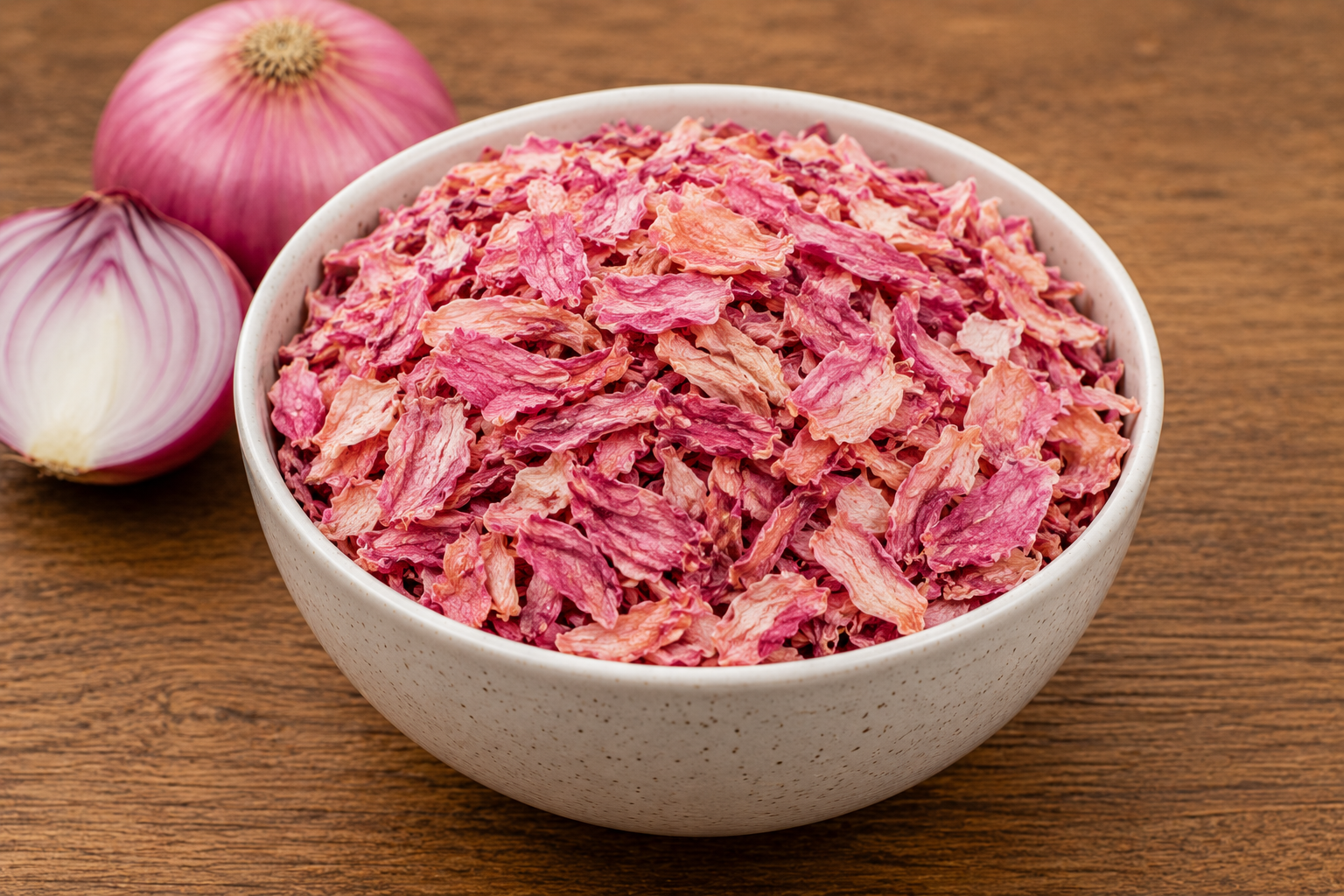 Dehydrated Pink Onion Flakes